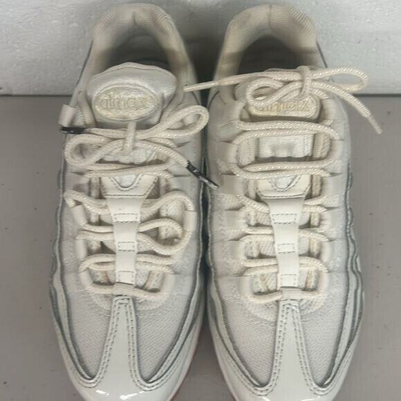 Nike AIR MAX Beige cream Tan Off White running Shoes sz 5.5 sneaker shoe - Picture 9 of 10